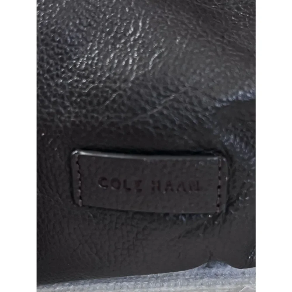 Cole Haan Brown Genuine Pebbled Leather Minimalist Travel Backpack CHDM11031